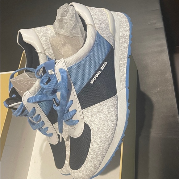 Michael Kors Blue and White Sneakers - Picture 4 of 11